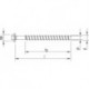 Vis fraisée HECO-MMSplus-SS 12x 90/ 15 SW15 zn-bl (Par 25)