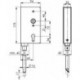 Serrure 140V-40,PZ,E72,VK8,D60,1 tour,brillant
