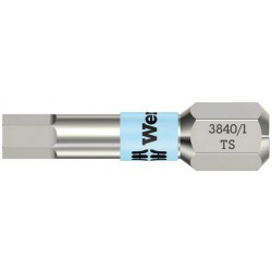 Embout inox 1/4" DIN3126C6,3 six pans femelle 4x25mm Wera 1 PCS
