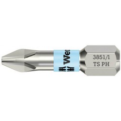 Embout inox 1/4" DIN3126C6,3 PH2x25mm Wera 1 PCS