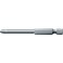 Embout semi-dur, pour vis cruciforme 1/4'' PZ, 70 mm de long, Dimensions : PZ 2