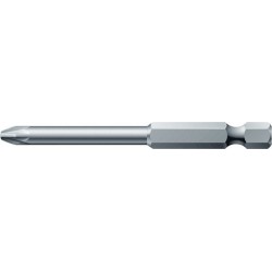 Embout semi-dur, pour vis cruciforme 1/4'' PZ, 89 mm de long, Dimensions : PZ 1
