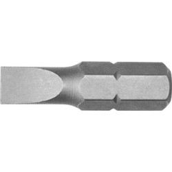 Embout pour vis à fente 1/4'', semi-dur, 25 mm, Larg. : de lame x Épaisseur de lame : 4,5 x 0,6 mm
