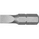 Embout pour vis à fente 1/4'', semi-dur, 25 mm, Larg. : de lame x Épaisseur de lame : 6,5 x 1,2 mm