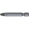 Embout semi-dur, pour vis cruciforme 1/4'' PZ, avec zone de torsion, 50 mm de long, Dimensions : PZ 3