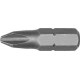 Embout semi-dur, pour vis cruciforme 1/4'' PH, 25 mm de long, Dimensions : PH 0, Long. totale 25 mm
