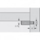 Taquet support 5mm chromé (Par 100)