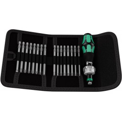 Assortiment d'embouts Kraftform Kompakt 60, avec fonction à cliquet, 17 pièces