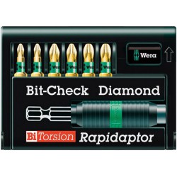 Assortiment d'embouts PZ, 7 pièces, embout Check Diamond Rapidaptor