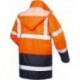Parka haute visibilité TRAVIS Taille M, orange/marine