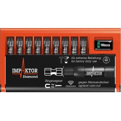 Assortiment d'embouts Bit-Check Impaktor, 10 pièces, PZ