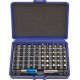 Assortiment d'embouts, 62 pièces, avec code couleur