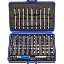 Assortiment d'embouts, 71 pièces, avec code couleur