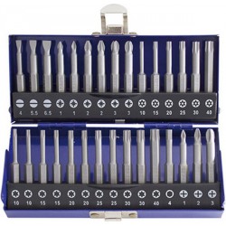 Assortiment d'embouts, embouts de 50 mm de long, 30 pièces