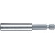 Porte-embouts à tige à 6 pans 1/4'', douille en acier inoxydable, Long. totale 75 mm, Plage de Long. : 61-75 mm, Long. totale 75 mm