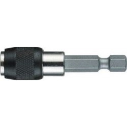 Porte-embouts avec tige à 6 pans 1/4'', mandrin à serrage rapide, Plage de Long. : 45-51 mm, Long. totale 51 mm