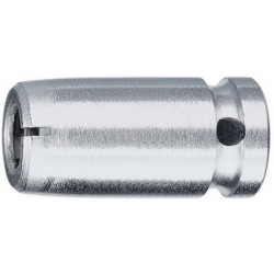 Raccord à prise de force à 6 pans 1/4'', entraînement à 4 pans 1/4'', avec segment d'arrêt, Long. totale : 25 mm
