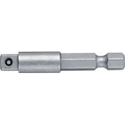Raccord tige à 6 pans 1/4'' /prise de force à 4 pans 1/4'', Long. totale 100 mm