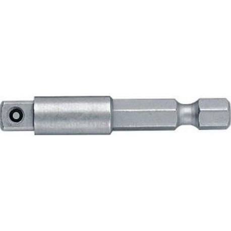 Raccord tige à 6 pans 1/4'' /prise de force à 4 pans 1/4'', Long. totale 100 mm