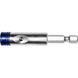 Porte-embouts pour embouts 1/4'' à tige à 6 pans, mandrin à serrage rapide, avec aimant permanent, desserrage en appuyant sur un bouton