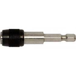 Porte-embouts pour embouts 1/4'' à tige à 6 pans, mandrin à serrage rapide, avec aimant permanent, desserrage en faisant glisser la douille