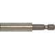 Porte-embouts pour embouts 1/4'' à tige à 6 pans, douille en acier inoxydable, Plage de Long. : 61-75 mm, Long. totale 59 mm