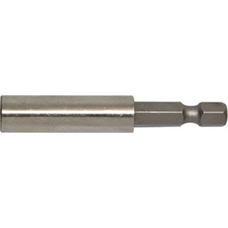 Porte-embouts pour embouts 1/4'' à tige à 6 pans, douille en acier inoxydable, Plage de Long. : 61-75 mm, Long. totale 59 mm