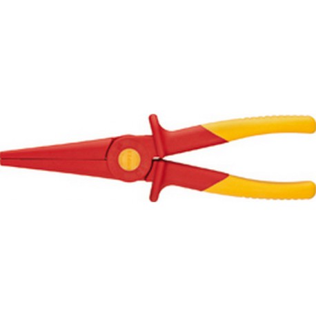 Pince à becs demi-ronds VDE en plastique, Long. : 220 mm
