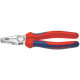 Pince universelle en acier spécial pour outils, tête chromée, poignées à gaine en plastique, Long. : 180 mm, Capacité de coupe du Ø du fil dur 2,2 mm