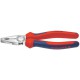 Pince universelle en acier spécial pour outils, tête chromée, poignées à gaine en plastique, Long. : 200 mm, Capacité de coupe du Ø du fil dur 2,5 mm