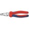 Pince universelle en acier spécial pour outils, tête chromée, poignées à gaine en plastique, Long. : 200 mm, Capacité de coupe du Ø du fil dur 2,5 mm