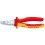 Pince universelle VDE en acier spécial pour outils, tête chromée, poignées à gaine en plastique, Long. : 200 mm, Capacité de coupe du Ø du fil dur 2,5 mm