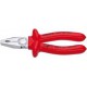 Pince universelle VDE, en acier spécial pour outils, tête chromée, poignées isolées par immersion, Long. : 180 mm