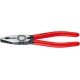 Pince universelle, tête polie, poignées à gaine en plastique, acier spécial à outils, Long. : 180 mm, Capacité de coupe du Ø du fil dur 2,2 mm