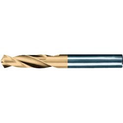 Foret hélicoïdal, queue cylindrique (série extra-courte), en acier à coupe rapide à 5 % de cobalt, type GU 500 DZ, Ø h8 : 2,00 mm, Long. totale 38 mm