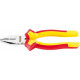 Pince universelle VDE A. chrome vanadium, tête chromée, poignées à gaine en plastique, Long. : 160 mm, Capacité de coupe du Ø du fil dur 2,0 mm
