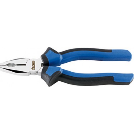 Pince universelle, acier chrome vanadium, tête polie, poignées à gaine en plastique, Long. : 180 mm, Capacité de coupe du Ø du fil dur 2,2 mm