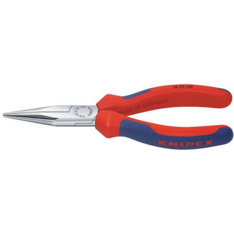 Pince à becs longs forme 2 chromée avec branches multicomposant 160mm KNIPEX 1 PCS