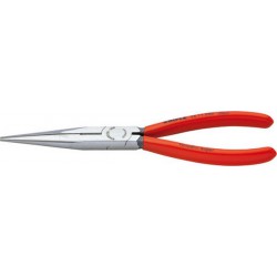 Pince bec de cigogne, droite, en acier électrique au vanadium, tête polie, poignées à gaine en plastique, Long. : 200 mm