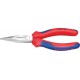 Pince d'électronicien, forme droite, en acier au chrome vanadium, tête polie, poignées à gaine en plastique, Long. : 140 mm