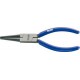 Pince à becs longs, becs longs et ronds, en acier au chrome vanadium, tête polie, poignées à gaine en plastique, Long. : 160 mm, Long. des becs 41,0 mm