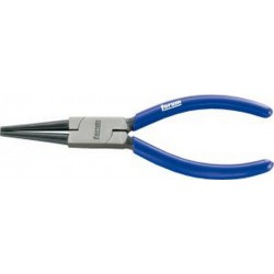 Pince à becs longs, becs longs et ronds, en acier au chrome vanadium, tête polie, poignées à gaine en plastique, Long. : 160 mm, Long. des becs 41,0 mm