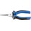 Pince à longs becs, à becs longs, ronds, en acier au chrome vanadium, tête chromée, poignées à gaine en plastique, Long. : 160 mm, Long. des becs 41,0 mm