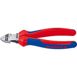 Pince coupante latérale à dénuder, tête polie, acier électrique au vanadium, Long. : 160 mm