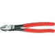 Pince coupante latérale démultipliée, courbée, Long. : 200 mm, Capacité de coupe pour fil semi-dur Ø 4,2 mm, fil dur Ø 3,0 mm, corde à piano Ø 2,5 mm