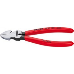 Pince coupante diagonale pour plastique sans biseau 180mm KNIPEX 1 PCS
