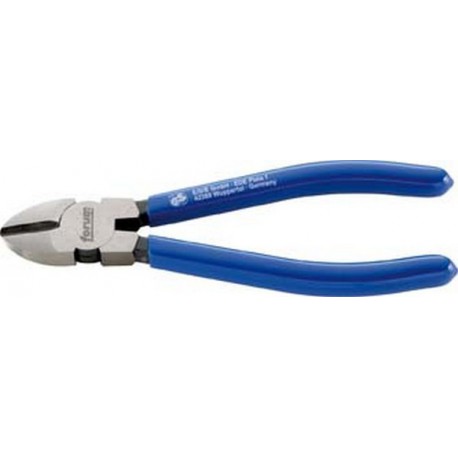 Pince coupante latérale, Acier Vanadium, tête polie, poignées à gaine en plastique, Long. : 140 mm