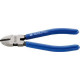 Pince coupante latérale, Acier Vanadium, tête polie, poignées à gaine en plastique, Long. : 160 mm