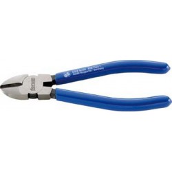 Pince coupante latérale, Acier Vanadium, tête polie, poignées à gaine en plastique, Long. : 180 mm