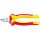 Pince coupante latérale VDE, Acier Vanadium, tête chromée, poignées à gaine en plastique, Long. : 160 mm